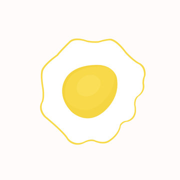 Fried egg isolated 