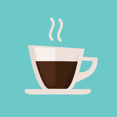 Simple vector coffee icon 