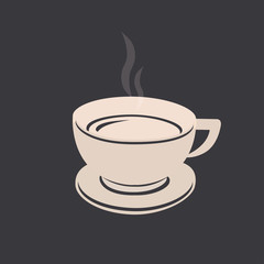 Simple vector coffee icon 