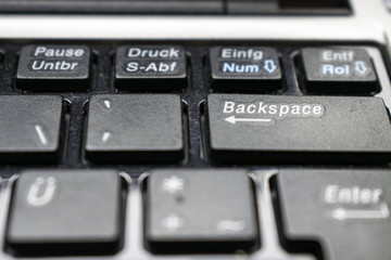 Tastatur von einem Laptop