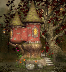 Fototapeta premium Fairytale castle