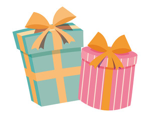 Geschenke Schachteln Vektor freigestellt