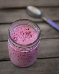 verrine yaourt aux fruits rouges