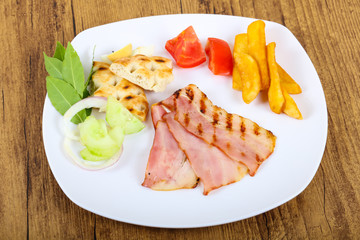 Grilled bacon