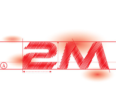 2m redprint font