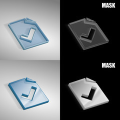 szklana ikona 3D vektor © vempireart