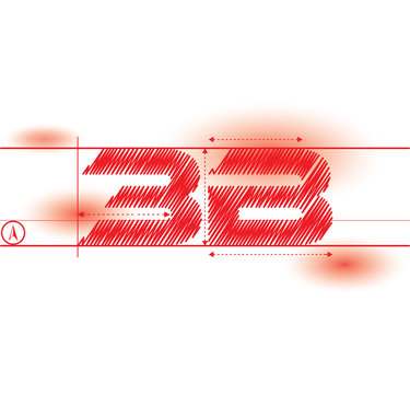 3b redprint font