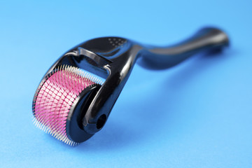 Derma roller for medical micro needling therapy. Tool also known as: Derma roller, mesoroller,...