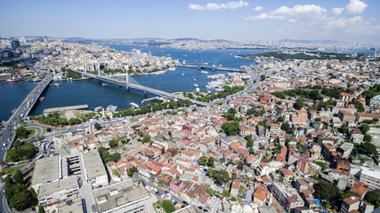 Aerial view of the Istanbul city