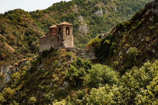 Asenova fortress in the summer, Asenovgrad town, Bulgaria