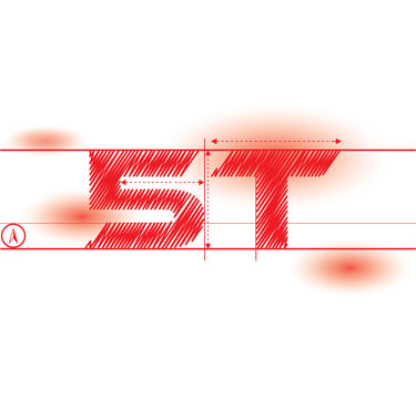 5t redprint font