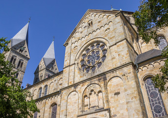 Fototapeta na wymiar St. Anna church with two towers in Neuenkirchen