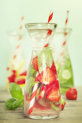 Detox fruit infused flavored water