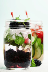Detox fruit infused flavored water
