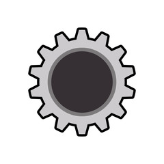 gear cog machine part technology metal icon. Isolated and flat illustration. Vector graphic