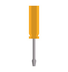 screwdriver tool repair contruction icon. Isolated and flat illustration. Vector graphic