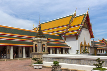 Phra Rabiang cloister of Wat Po Buddhist temple complex in Bangkok, Thailand.