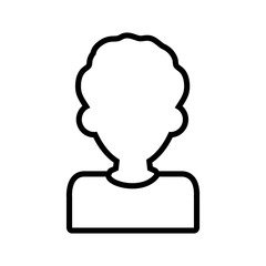 Man male avatar person people icon. Isolated and flat illustration. Vector graphic