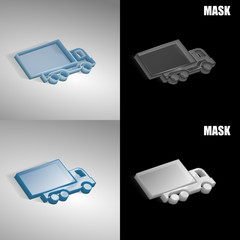 szklana ikona 3D vektor © vempireart