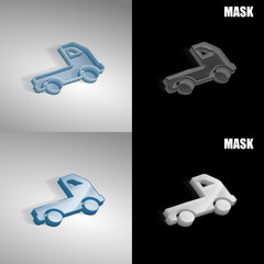 szklana ikona 3D vektor © vempireart