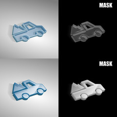 szklana ikona 3D vektor © vempireart