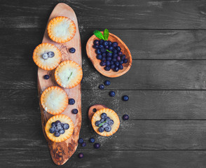 Closed berry tartlets baskets