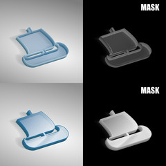 szklana ikona 3D vektor © vempireart