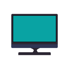 computer gadget technology display icon. Isolated and flat illustration. Vector graphic