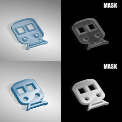 szklana ikona 3D vektor © vempireart