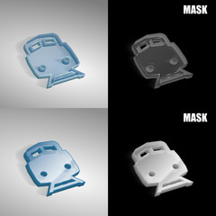 szklana ikona 3D vektor © vempireart