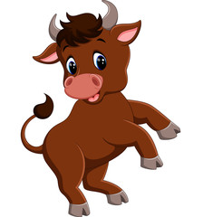 Obraz premium Smiling bull mascot