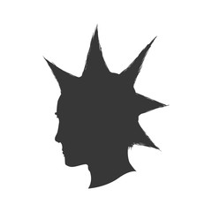 Man male head silhouette avatar person people icon. Isolated and flat illustration. Vector graphic