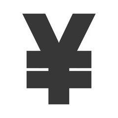 Obraz premium yen money financial item economy icon. Isolated and flat illustration. Vector graphic