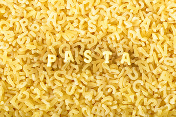 background of pasta