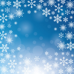 winter snowflake christmas blue icon. Colorfull and background illustration. Vector graphic