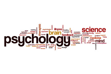 Psychology word cloud concept