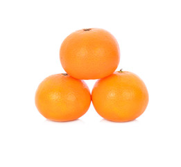 Ripe orange isolated on white background