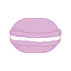 cookie dessert cute sweet food icon. Isolated and flat illustration. Vector graphic