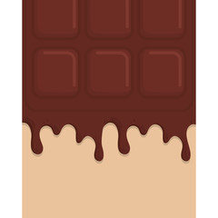 chocolate cute dessert cute sweet food icon. Isolated and flat illustration. Vector graphic