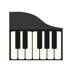 piano instrument music sound icon. Isolated and flat illustration. Vector graphic