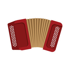 accordion instrument music sound icon. Isolated and flat illustration. Vector graphic