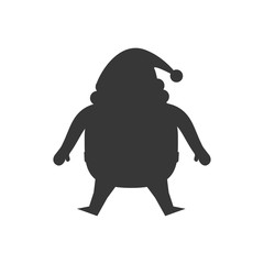 santa merry christmas cartoon icon. Isolated and flat illustration. Vector graphic