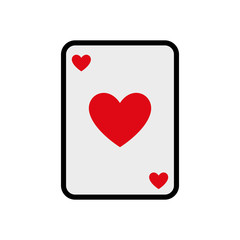card casino las vegas game lucky icon. Isolated and flat illustration. Vector graphic