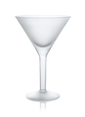 Empty matt martini glass