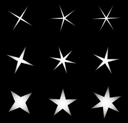 transparent star vector symbol icon design. Beautiful illustrati