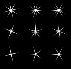 transparent star vector symbol icon design. Beautiful illustrati