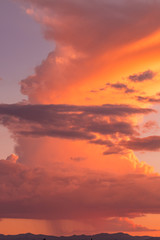 Monsoon Storm at Sunset