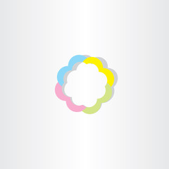 light colorful business sign icon abstract logo