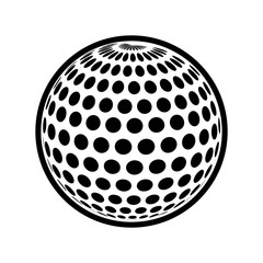 golf ball sport hobby game icon. Isolated and flat illustration. Vector graphic
