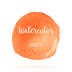 Vector rainbow color watercolor paint stain